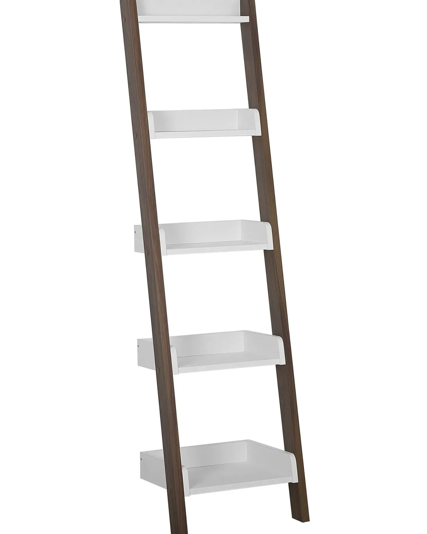 5-etagers reol MOBILE DUO 166 cm Brun/hvid
