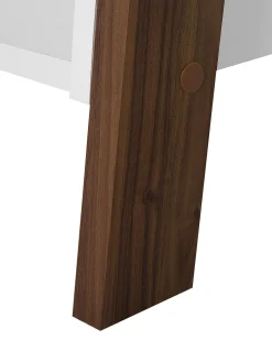 5-etagers reol MOBILE DUO 166 cm Brun/hvid