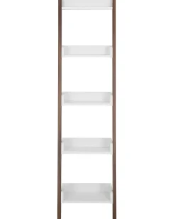 5-etagers reol MOBILE DUO 166 cm Brun/hvid