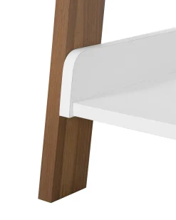 5-etagers reol MOBILE TRIO 164 cm Brun/hvid