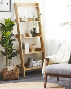 5-etagers reol MOBILE TRIO 167 cm Lysebrun