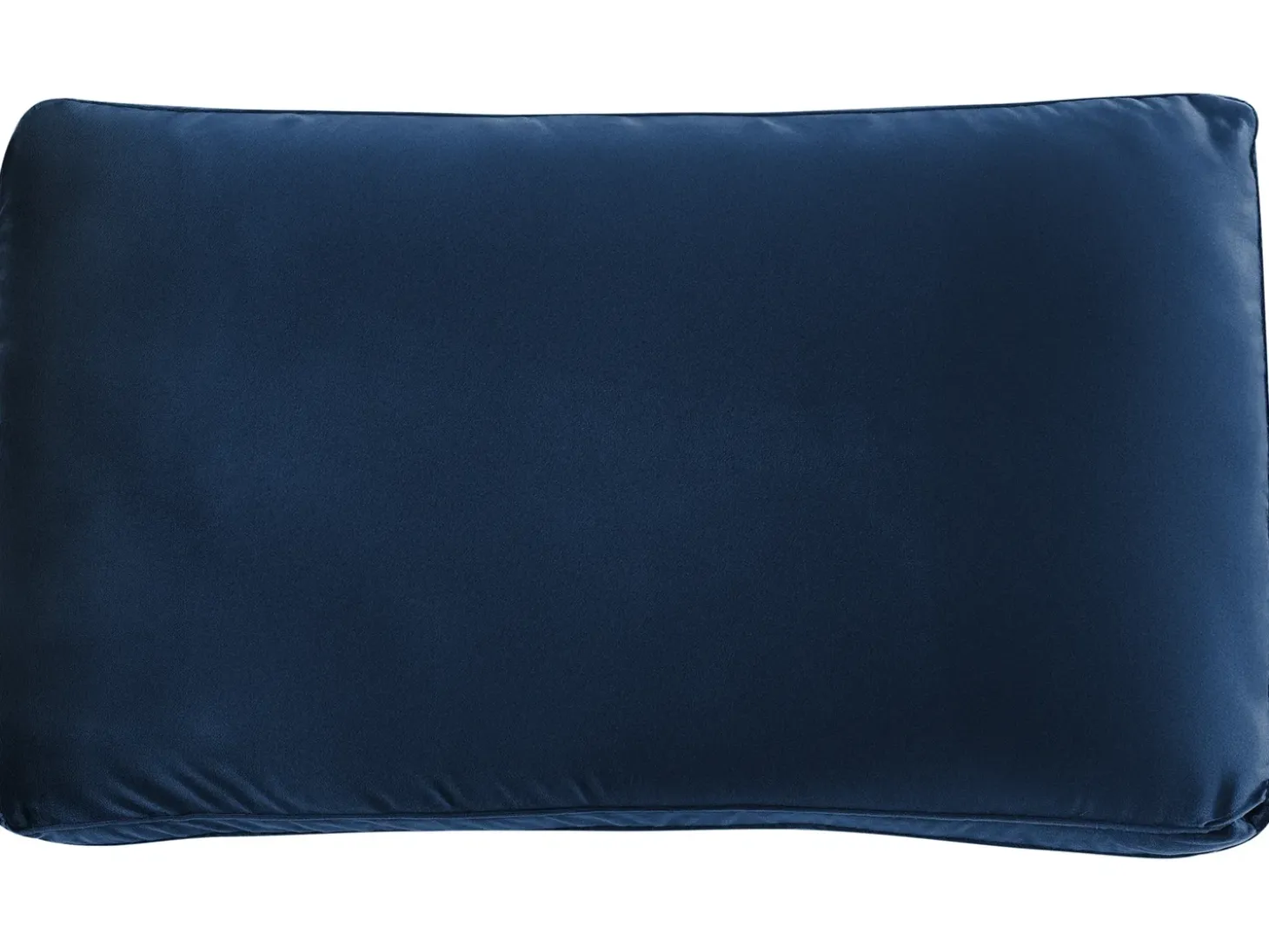 EVJA 4 personers Hjørnesofa modul Højrevendt Navy Blå Velour med fodskammel