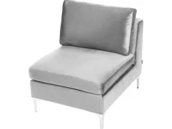 EVJA 4 personers Hjørnesofa modul Venstrevendt Grå Velour