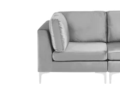 EVJA 4 personers Hjørnesofa modul Venstrevendt Grå Velour