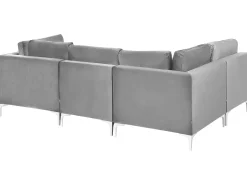 EVJA 4 personers Hjørnesofa modul Højrevendt Grå Velour