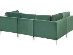 EVJA 4 personers Hjørnesofa modul Højrevendt Grøn Velour