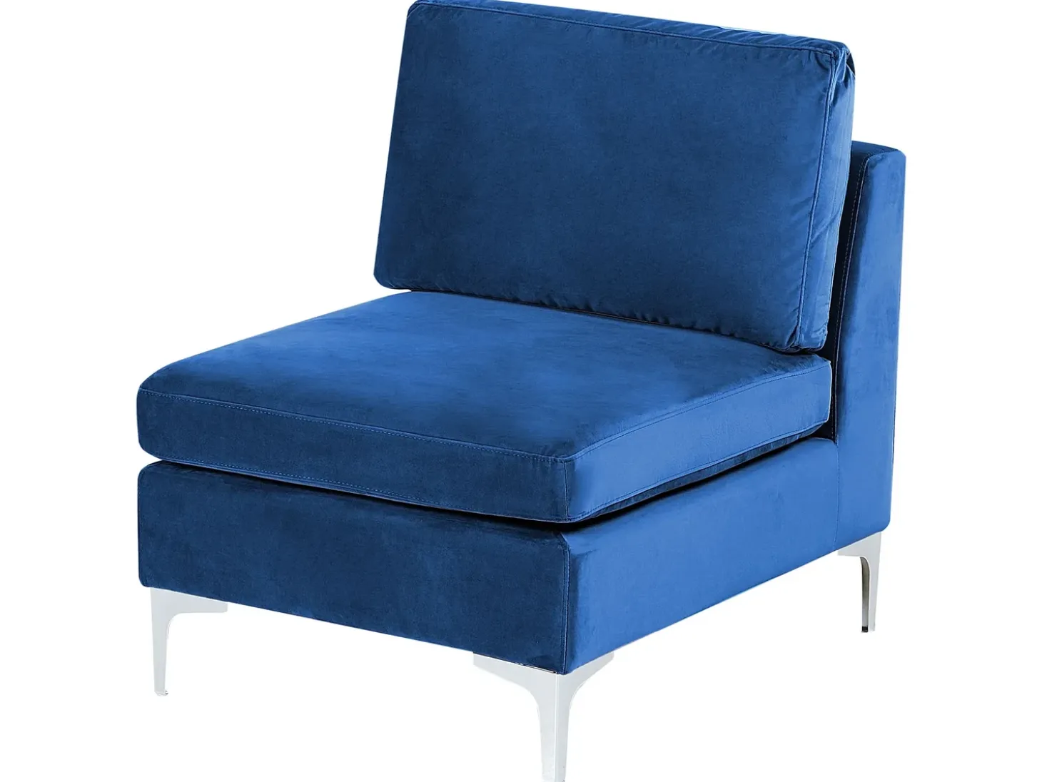 EVJA 5 personers Hjørnesofa modul Højrevendt Navy Blå Velour