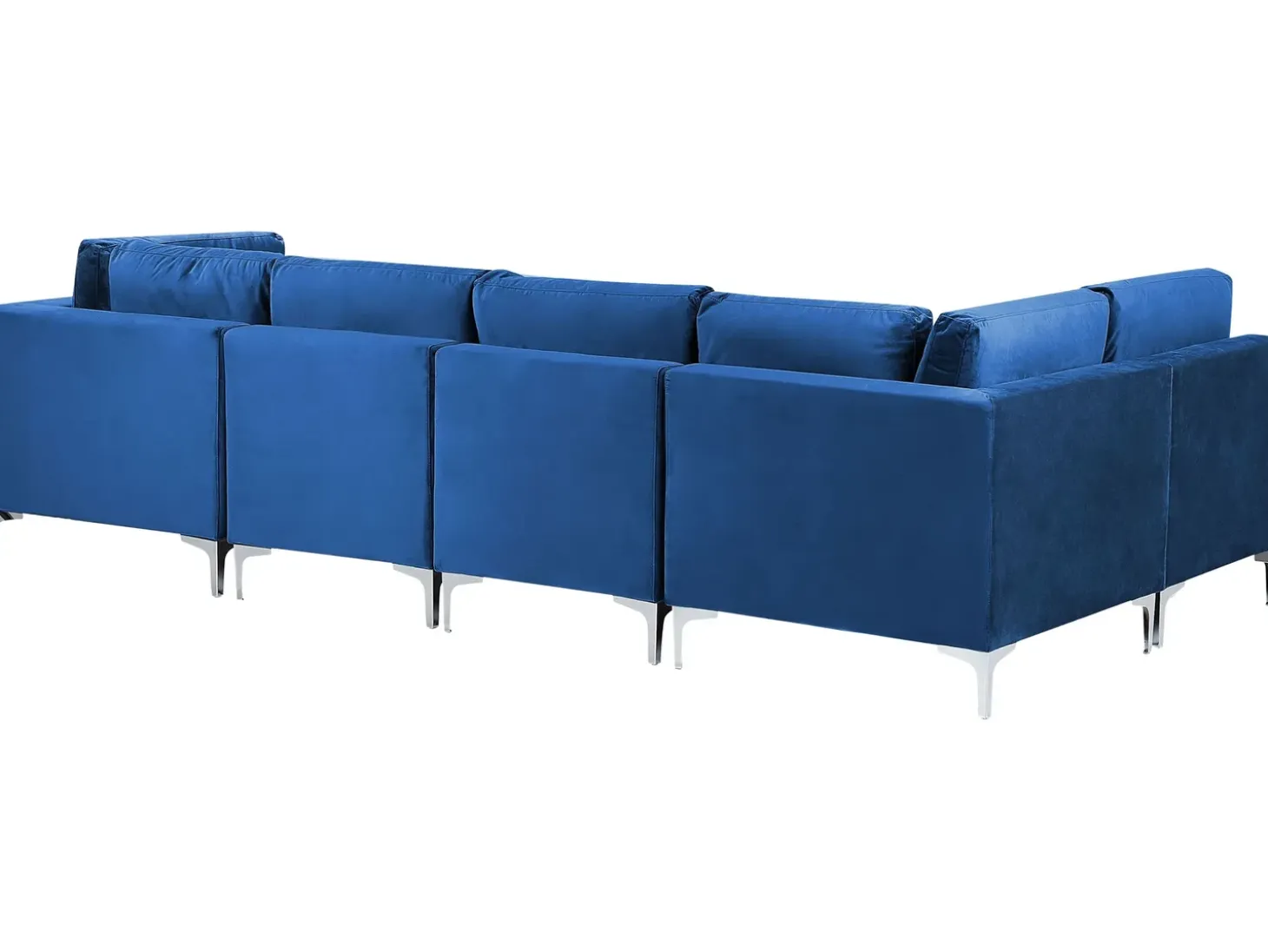 EVJA 5 personers Hjørnesofa modul Højrevendt Navy Blå Velour