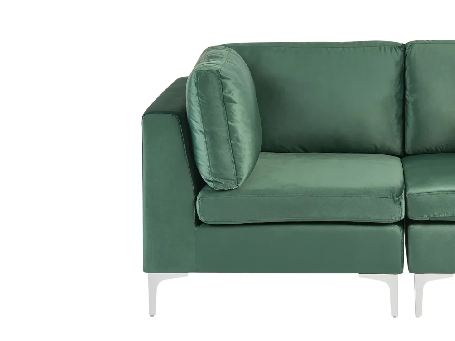 EVJA 3 personers Modulsofa Grøn Velour