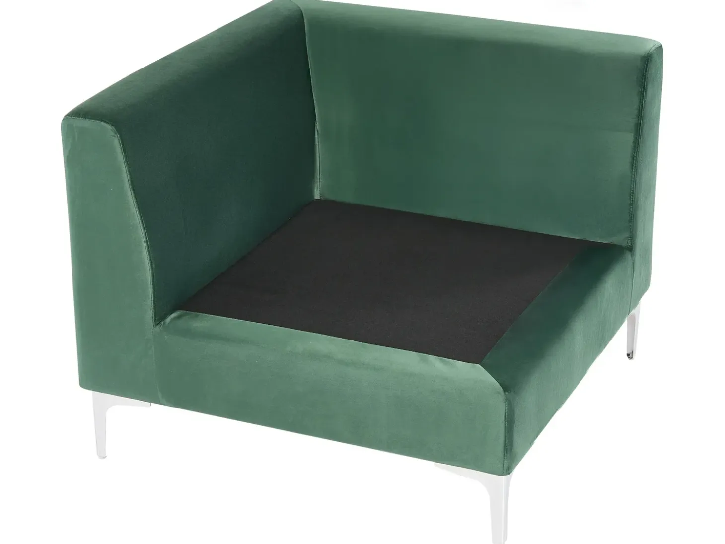 EVJA Hjørnemodul Grøn Velour