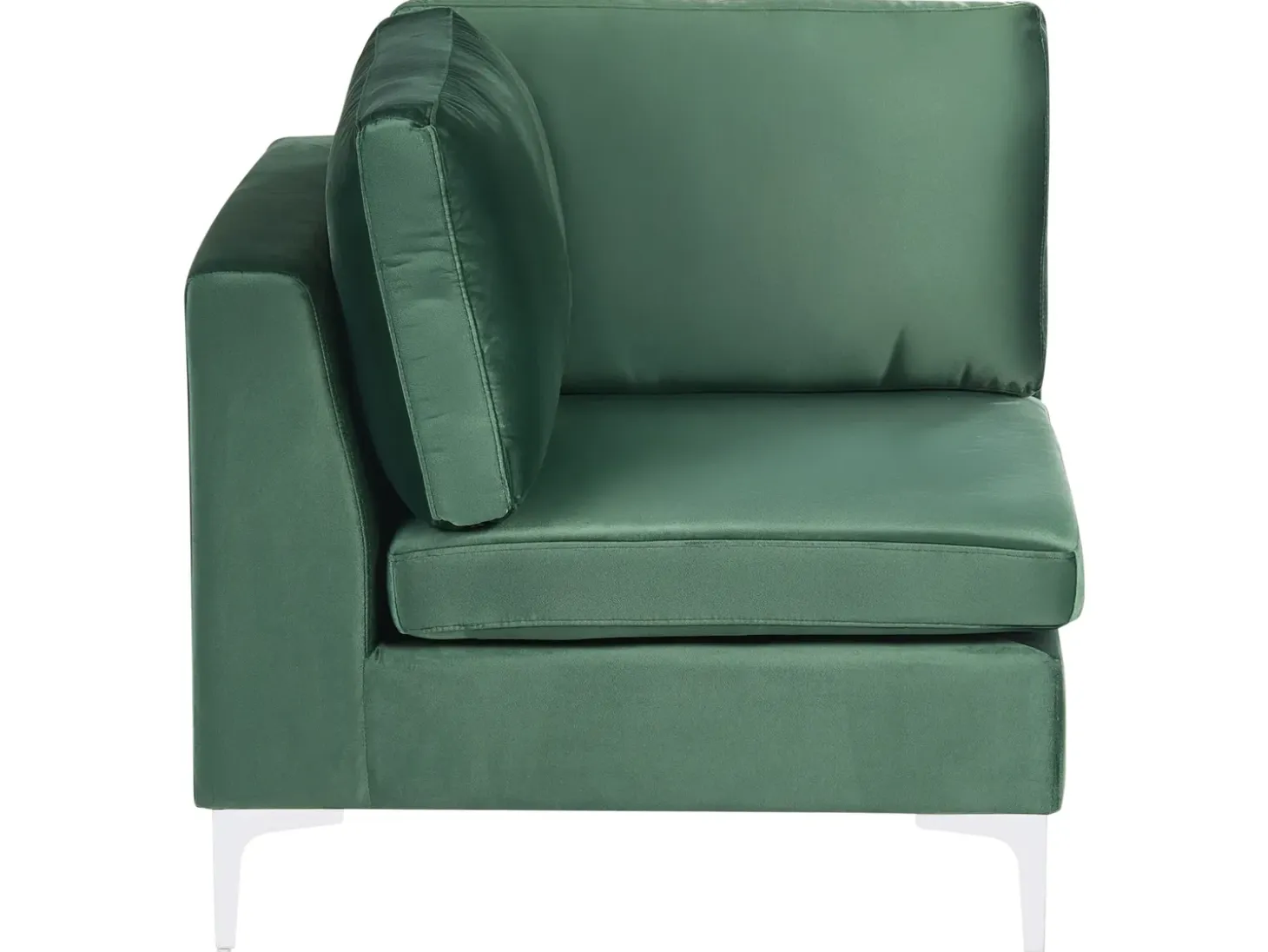 EVJA Hjørnemodul Grøn Velour