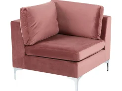 EVJA Hjørnemodul Lyserød Velour