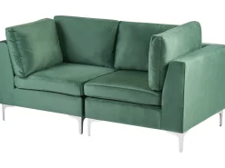 EVJA 2 personers Modulsofa Grøn Velour