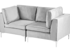 EVJA 2 personers Modulsofa Grå Velour