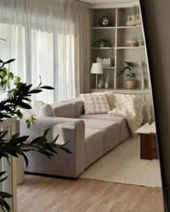 FALSTERBO 3 personers Modulsofa Lysegrå Boucle