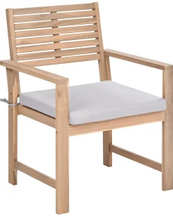 FIAMES 4 personers Loungesæt med bord Grå Certificeret akacietræ