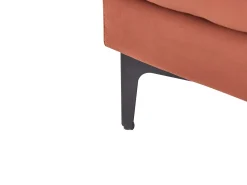 Fodskammel ALNES Velour Murstensrød