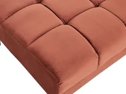 Fodskammel ALNES Velour Murstensrød