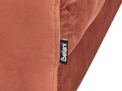 Fodskammel ALNES Velour Murstensrød