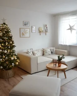 Fodskammel APRICA Kunstlinned Beige