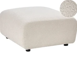 Fodskammel KIVVIK Boucle Cremehvid