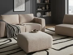 Fodskammel KIVVIK Boucle Beige