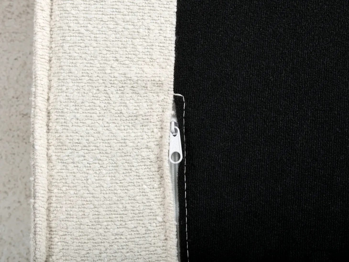 Fodskammel KOLDING Boucle Lys Beige