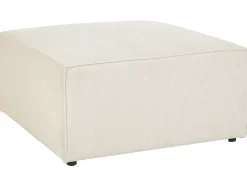 Fodskammel LEMVIG Fløjl Lys Beige
