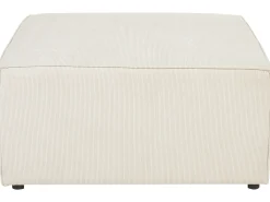 Fodskammel LEMVIG Fløjl Lys Beige