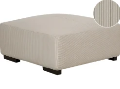 Fodskammel LUNGO Fløjl Beige