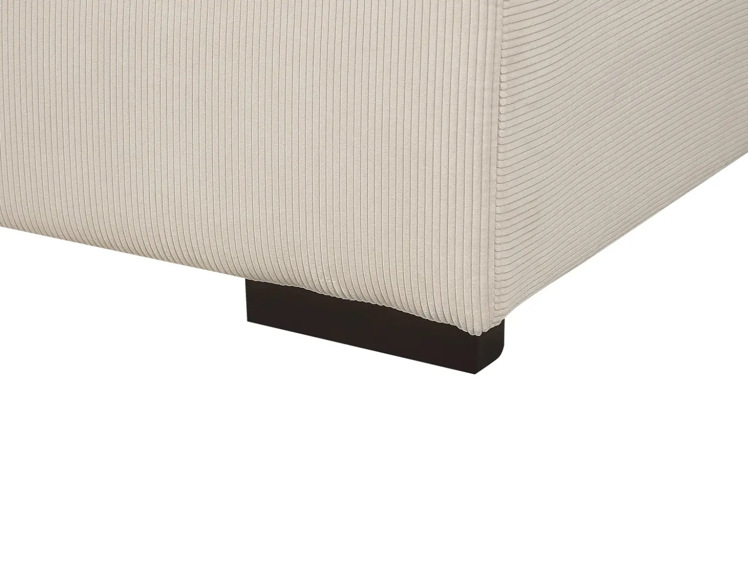 Fodskammel LUNGO Fløjl Beige