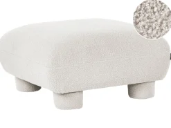 Fodskammel MJALBI Boucle Cremehvid