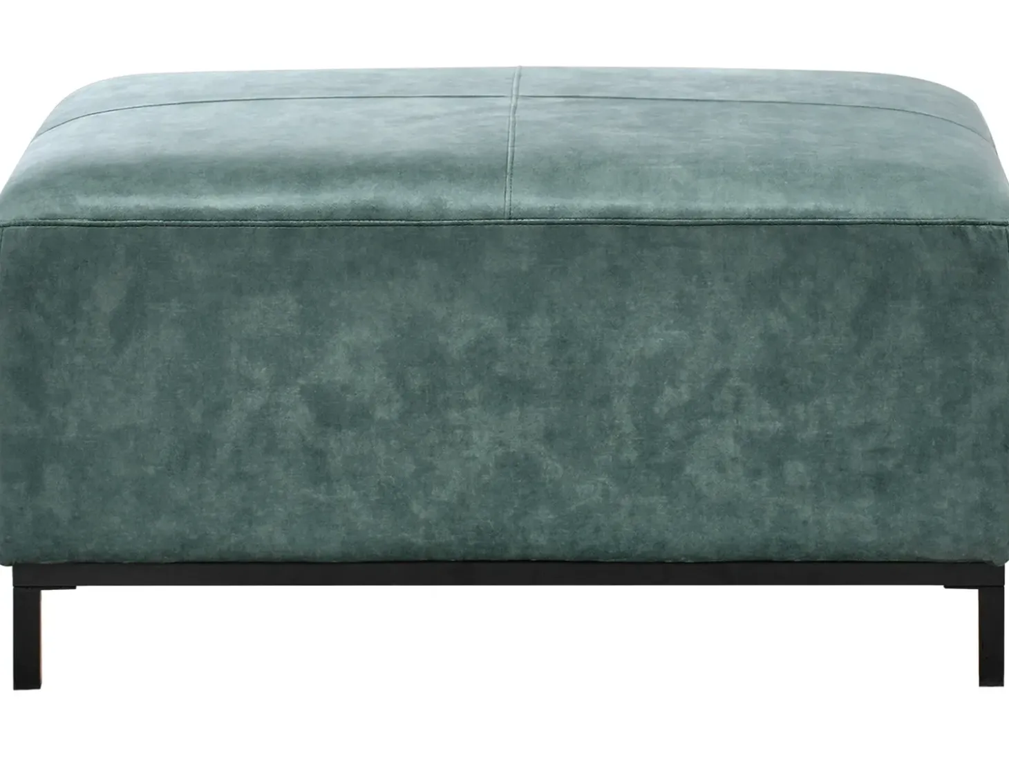 Fodskammel OSLO Velour Blågrøn