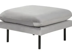Fodskammel VINTERBRO Velour Grå