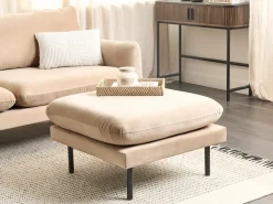 Fodskammel VINTERBRO Velour Beige