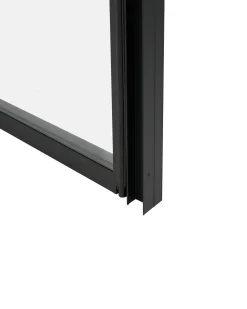 Foldedør til brusekabine NELTUME 80 x 190 cm Sort