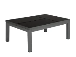 FORANO 6 personers Have-hjørnesofasæt Grå Metal