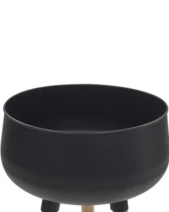 Forhøjet plantekrukke AGROS 30 cm Sort Metal