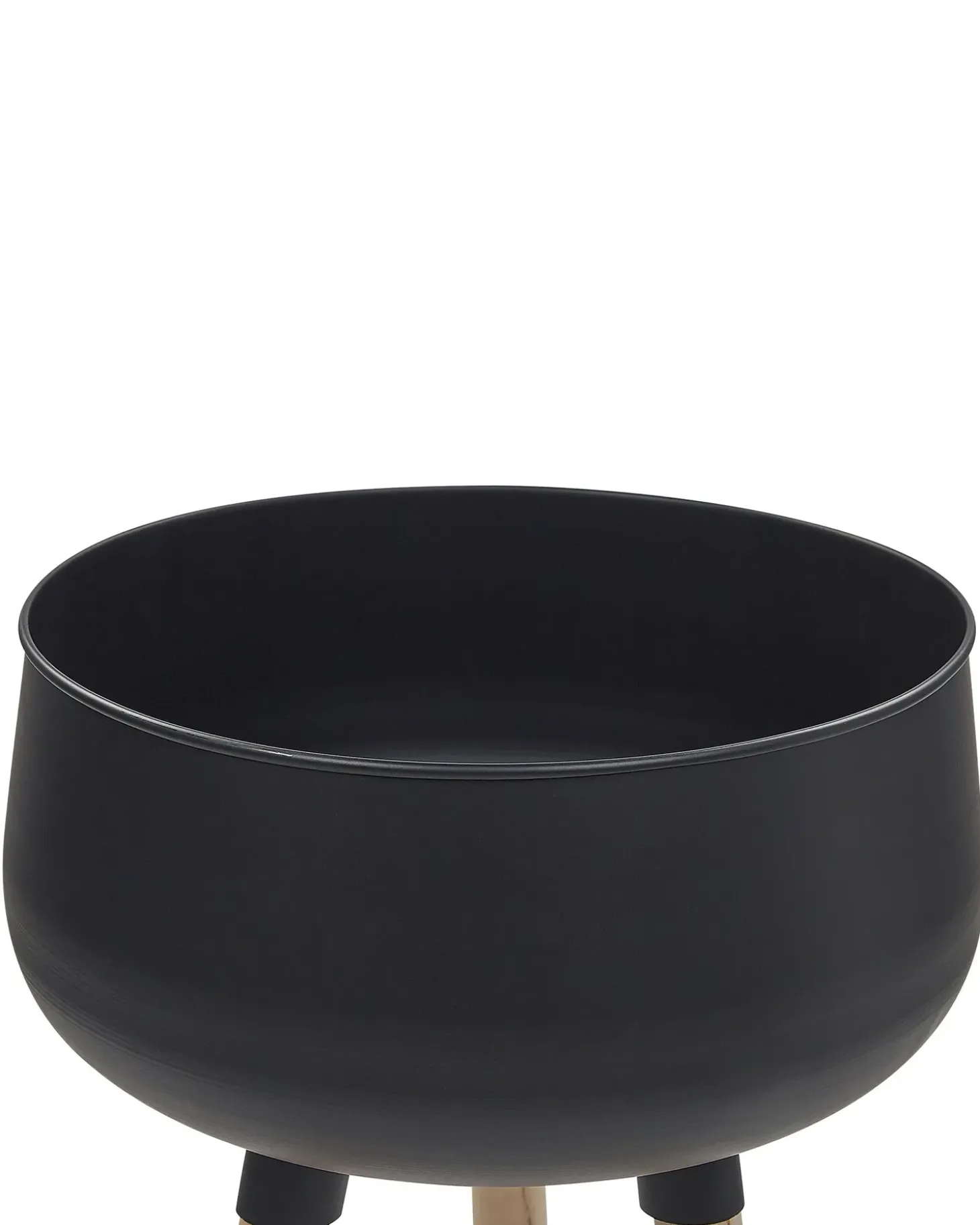 Forhøjet plantekrukke AGROS 30 cm Sort Metal