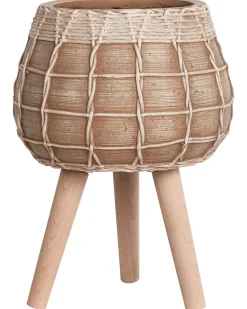 Forhøjet plantekrukke DARMERA 30 cm Lysebrun