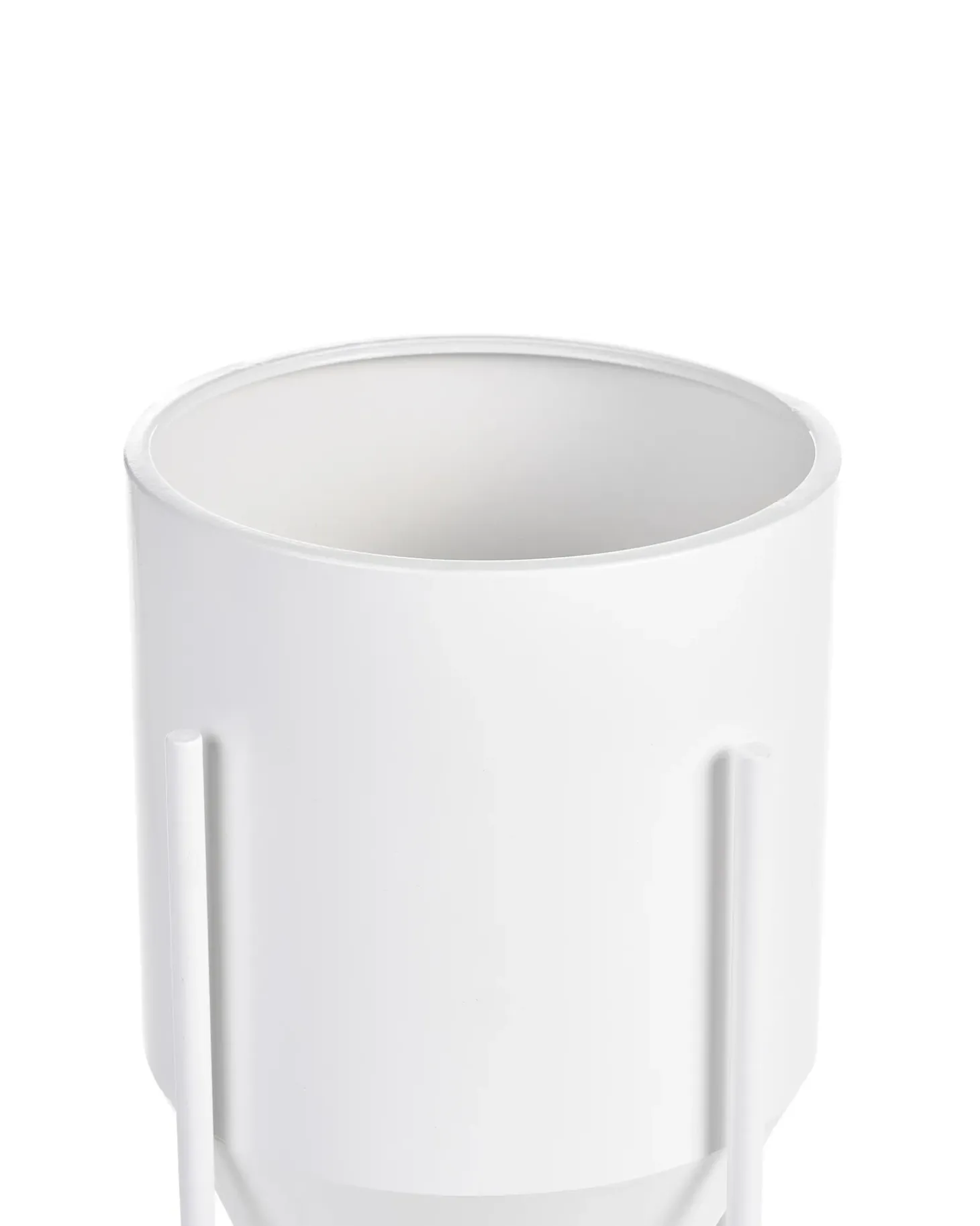 Forhøjet plantekrukke HYBRIDUM Metal 33 cm Hvid