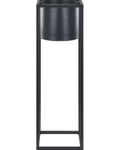 Forhøjet plantekrukke IDRA 15 cm Sort Metal