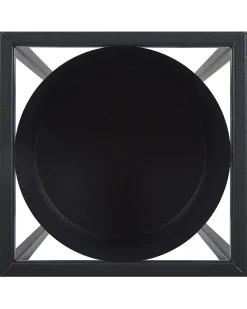 Forhøjet plantekrukke IDRA 15 cm Sort Metal