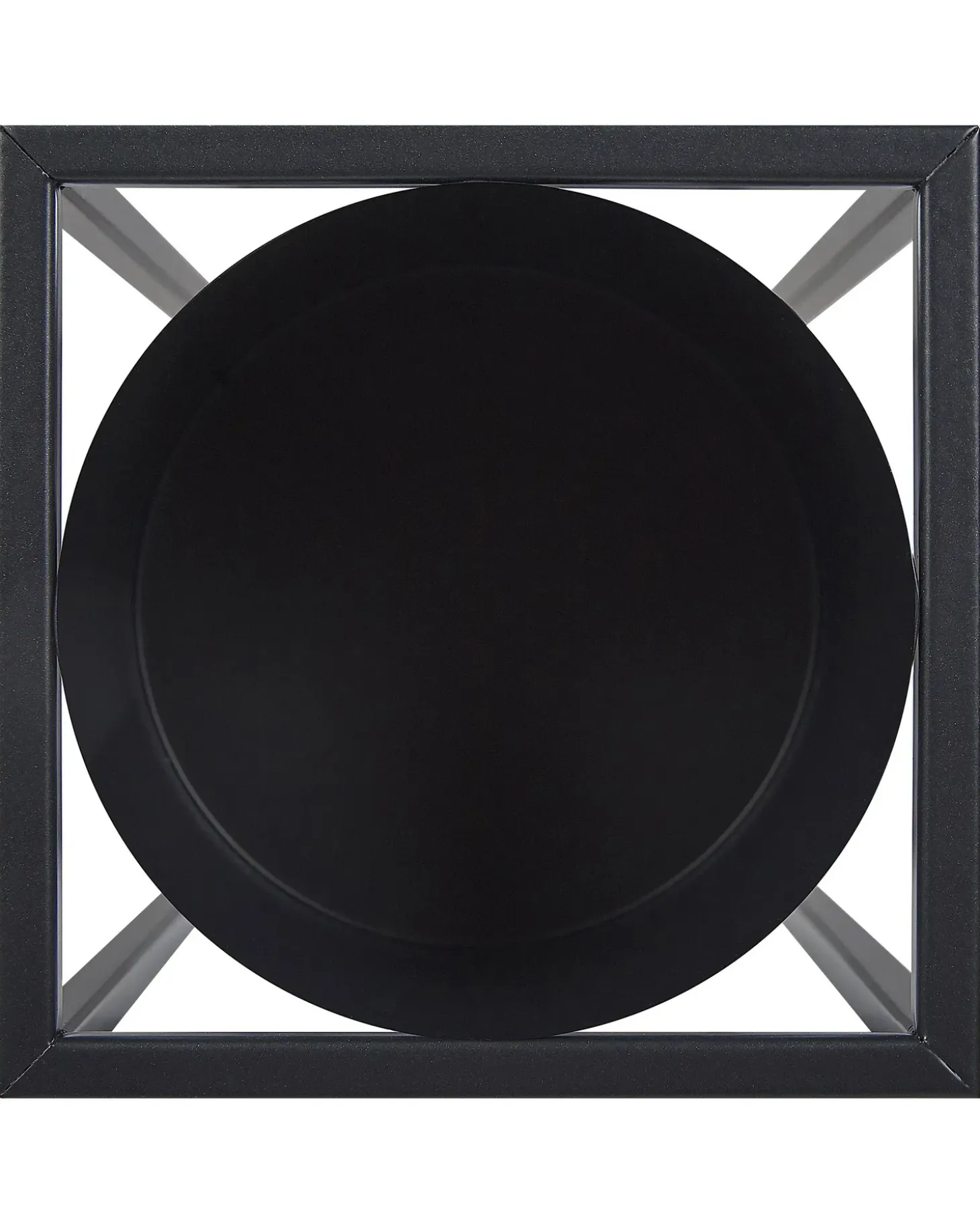 Forhøjet plantekrukke IDRA 15 cm Sort Metal