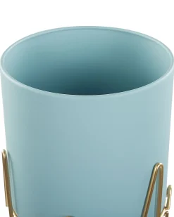 Forhøjet plantekrukke KALANDRA 19 cm Himmelblå Metal