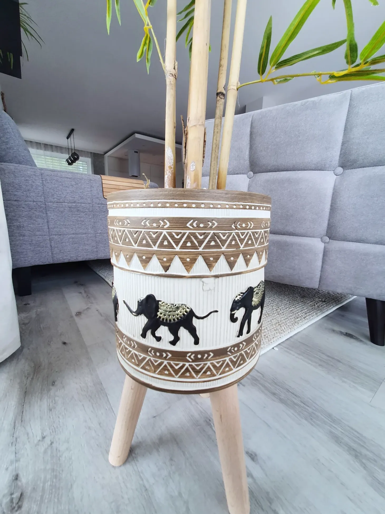 Forhøjet plantekrukke KOTTES 22 cm Lysebrun