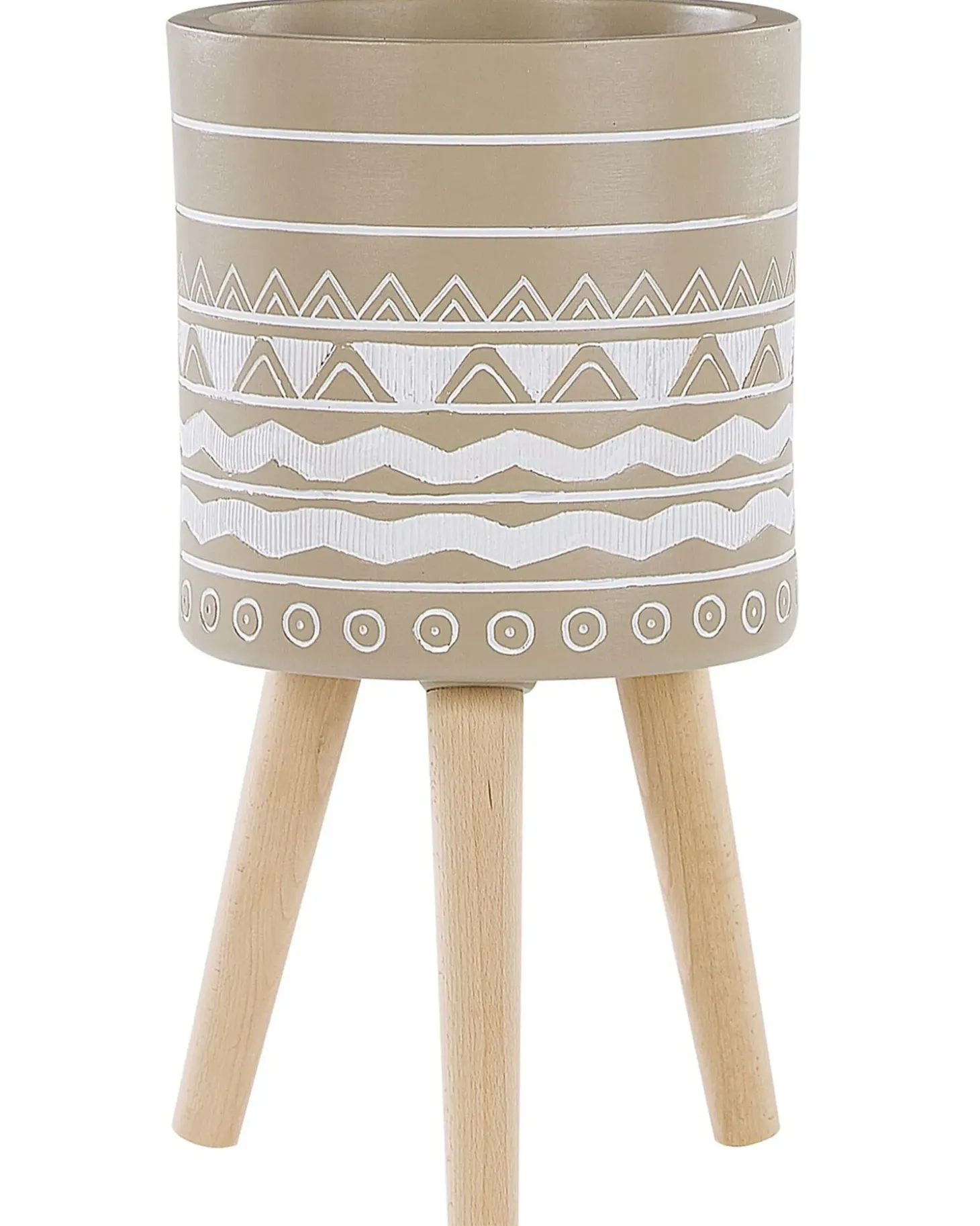 Forhøjet plantekrukke MILINA 30 cm Beige