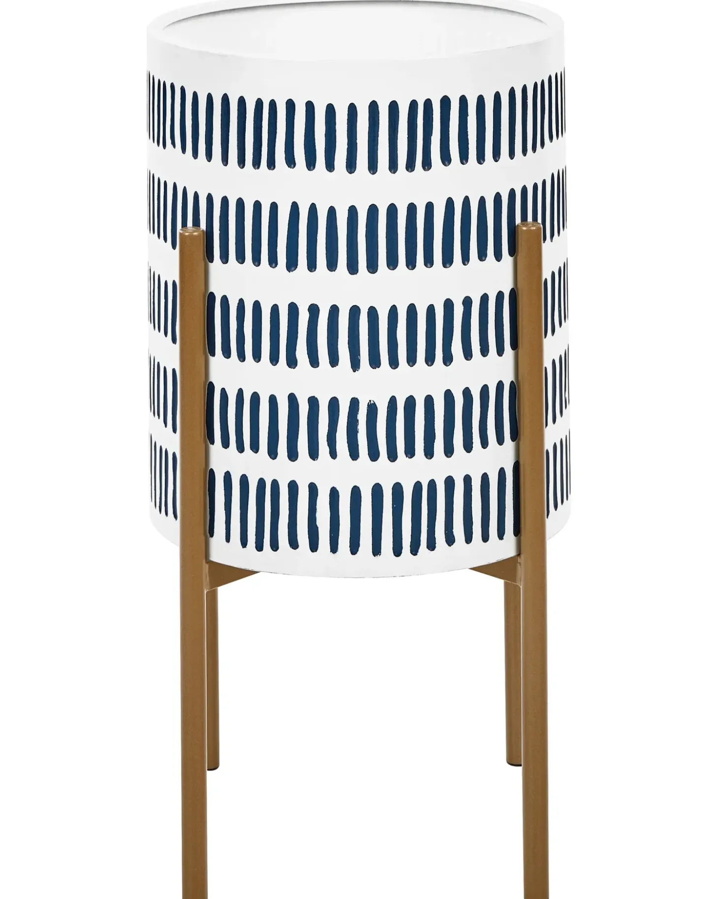 Forhøjet plantekrukke NEMOROSA Metal 31 cm Hvid