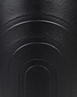 Forhøjet plantekrukke SEROTINA Metal 32 cm Sort