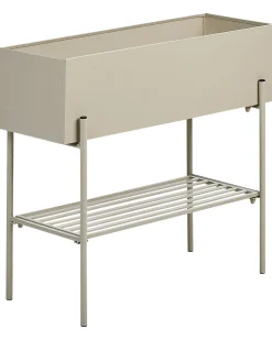 Forhøjet plantekrukke VINCA Metal 70 cm Beige